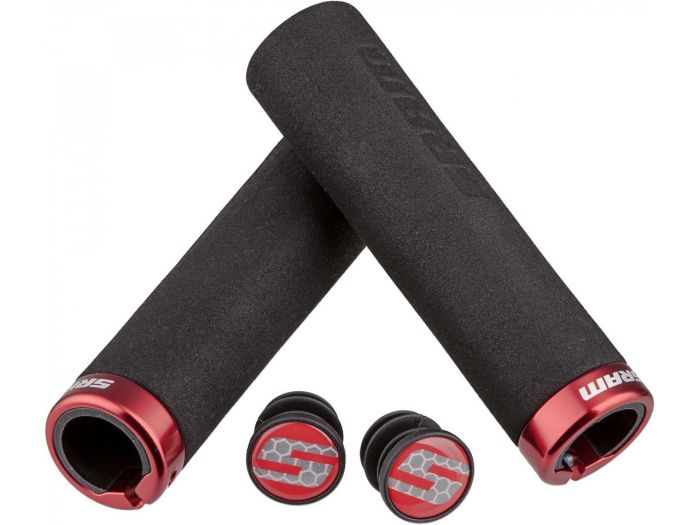 Грипсы SRAM LOCKING GRIPS FOAM 129 BLK/RED