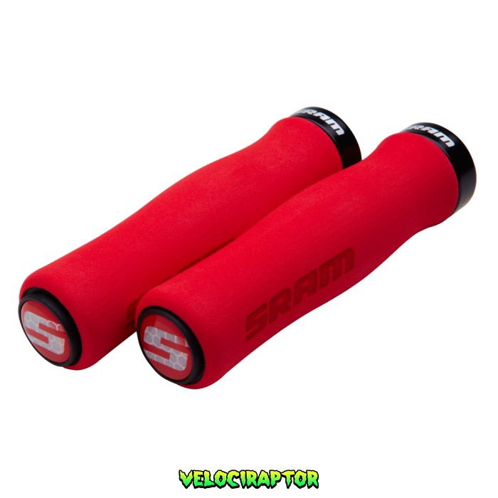 Гріпси SRAM Locking Grips Contour Foam 129mm Red with Single Black Clamp and End Plugs
