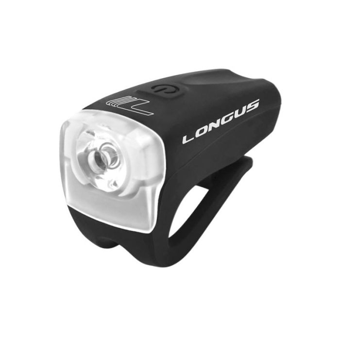 Світло переднє Longus PRETY 3W LED, 3 ф-ції , USB, чорний